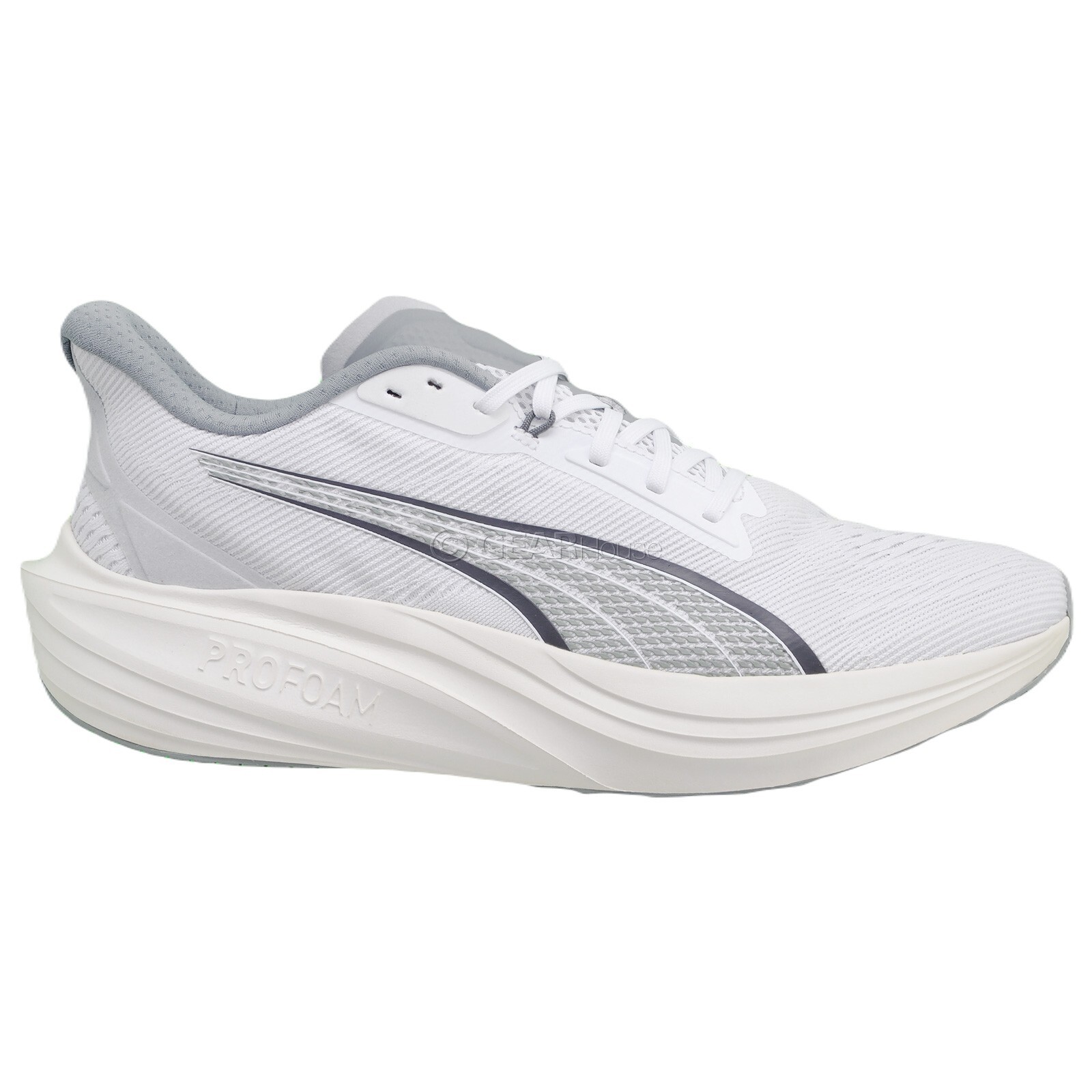 PUMA Darter Pro Mens Mesh Road Running Shoes, White Gray, Pick Size
