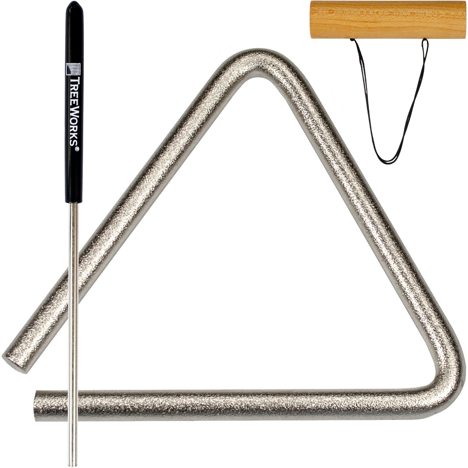 5" Triangle Percussion Chime - Professional Studio-Grade Instrument with Beater