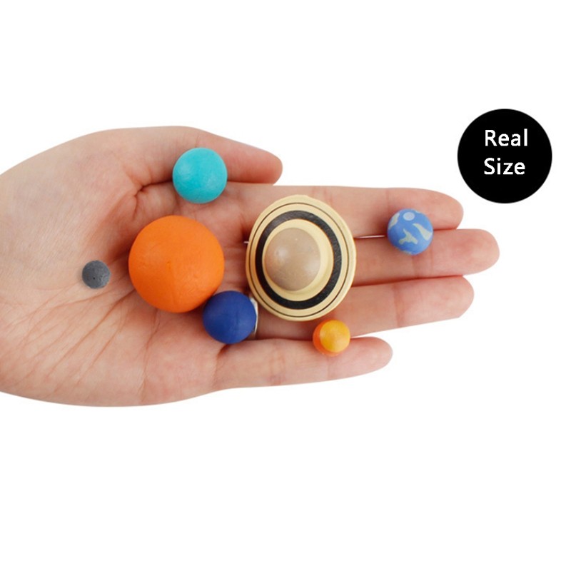 9 Pcs Solar System Plastic Cosmic Planet System Universe Model Educational T'Q6