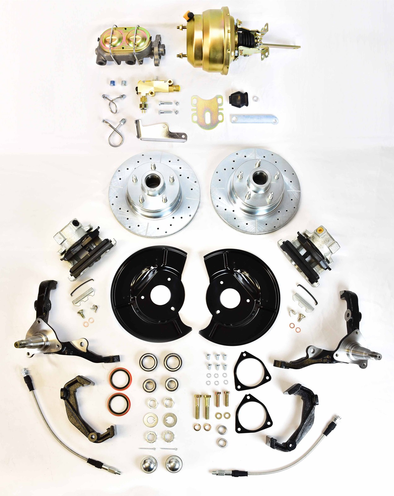 1954 1955 1956 Ford full size front power disc brake conversion  Granada spindle