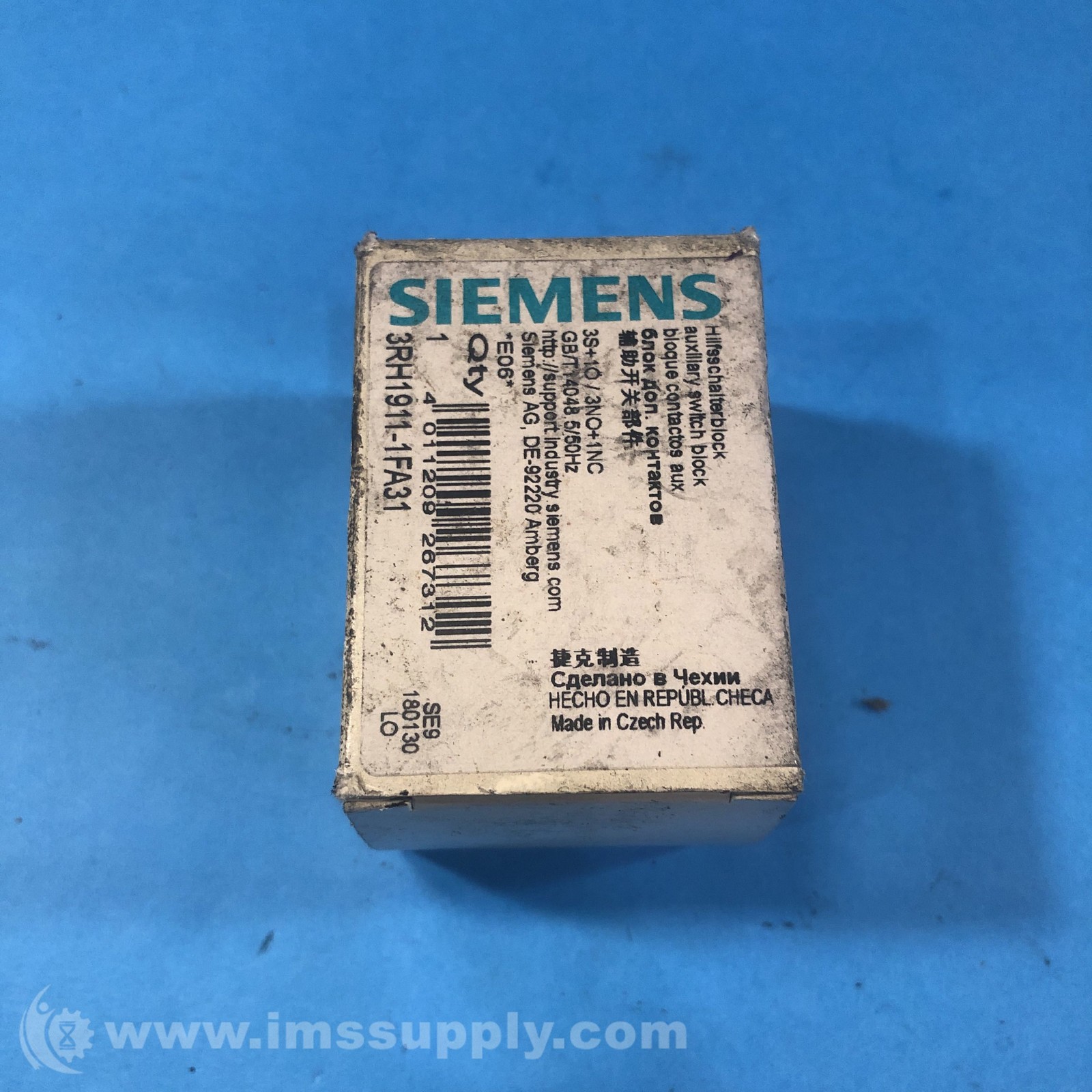 Siemens 3RH1911-1FA31 Auxiliary Contacts Block FNOB