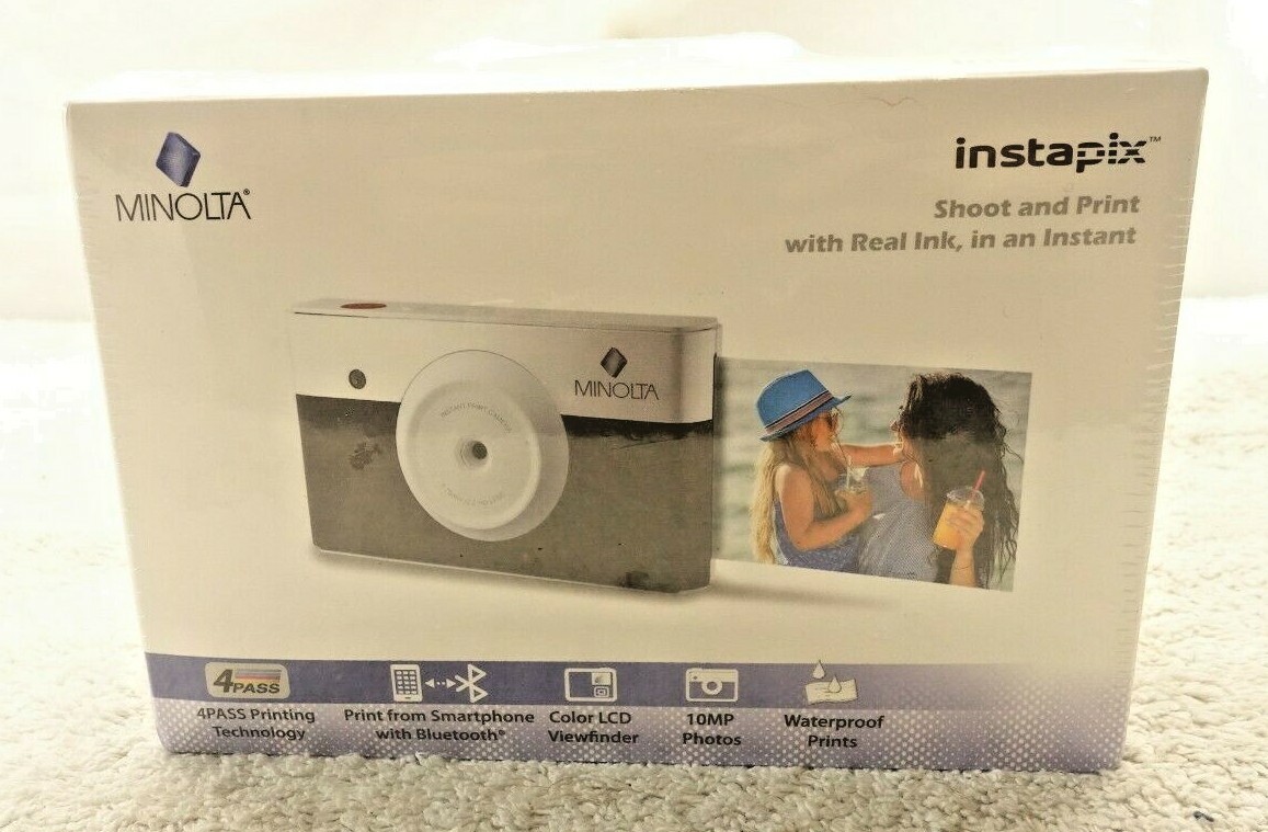 MINOLTA INSTAPIX SHOOT AND PRINT WITH REAL INK FACTORY SEALED