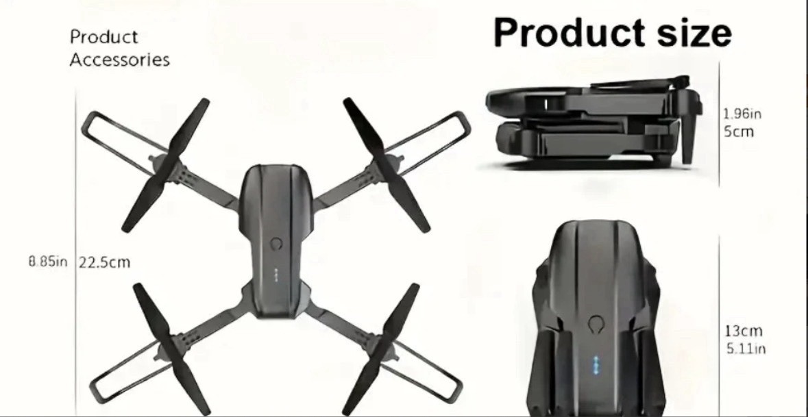 K3&E99 Pro Foldable, Dual Cameras Obstacle Avoidance Remote Control- FREE SHIP