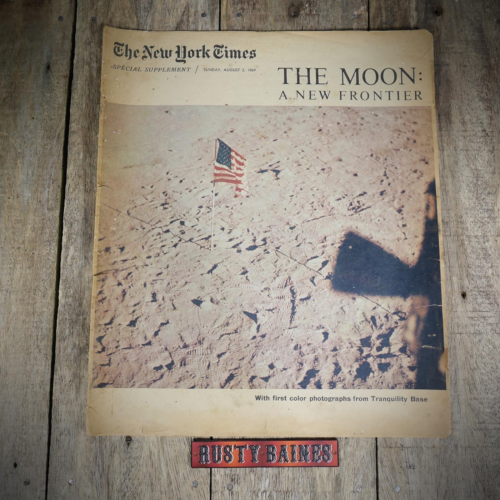 Original New York Times Supplement, Moon Landings, August 3rd 1969