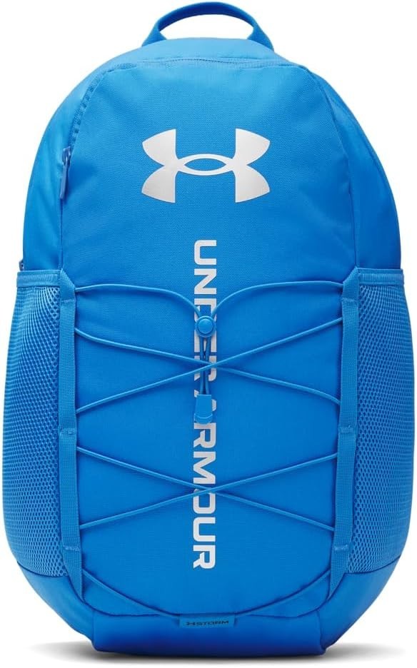 Under Armour Unisex Hustle Sport 6.0 Backpack - Atlantis/Black/Metallic Silver