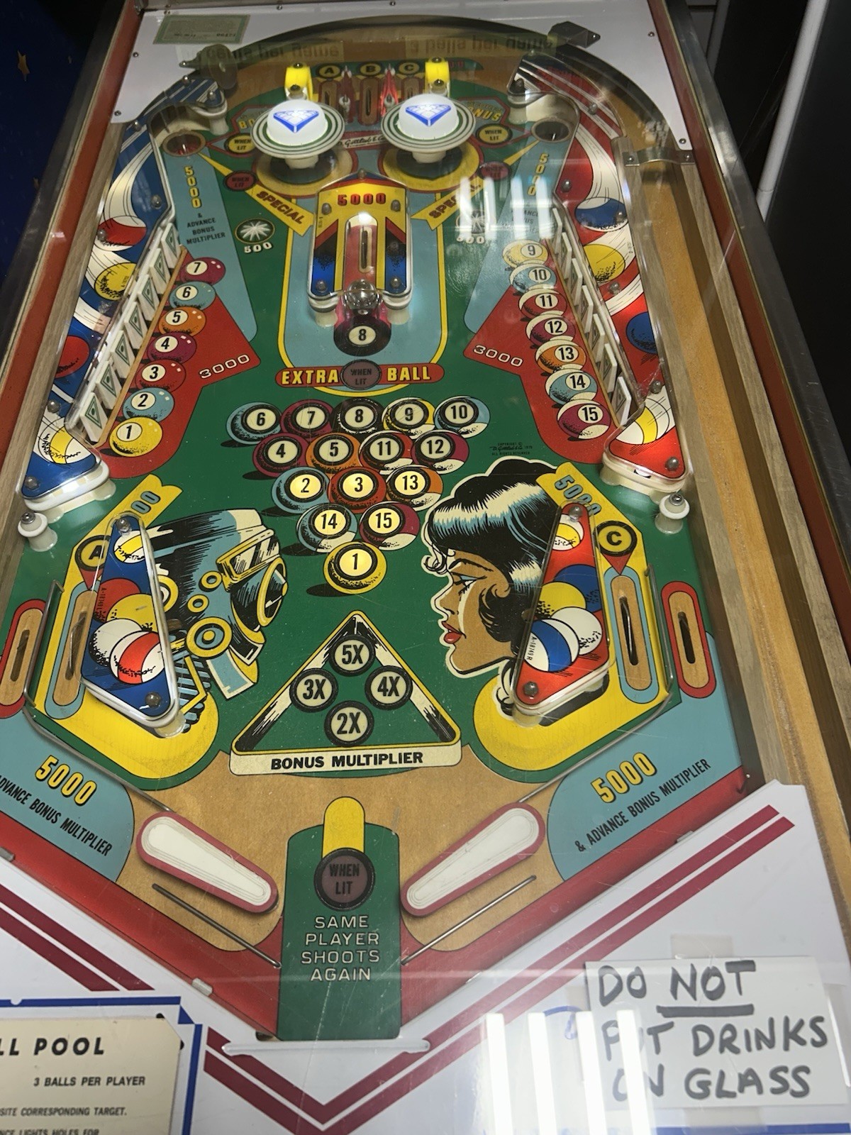 Pinball Pool Pool Themed Pinball Machine 1979