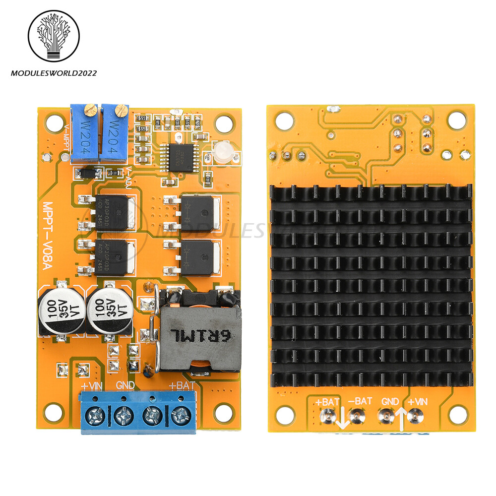 DC8-28V 5A 100W MPPT Solar Charging Panel Regulator Controller 9V 12V 24V Switch