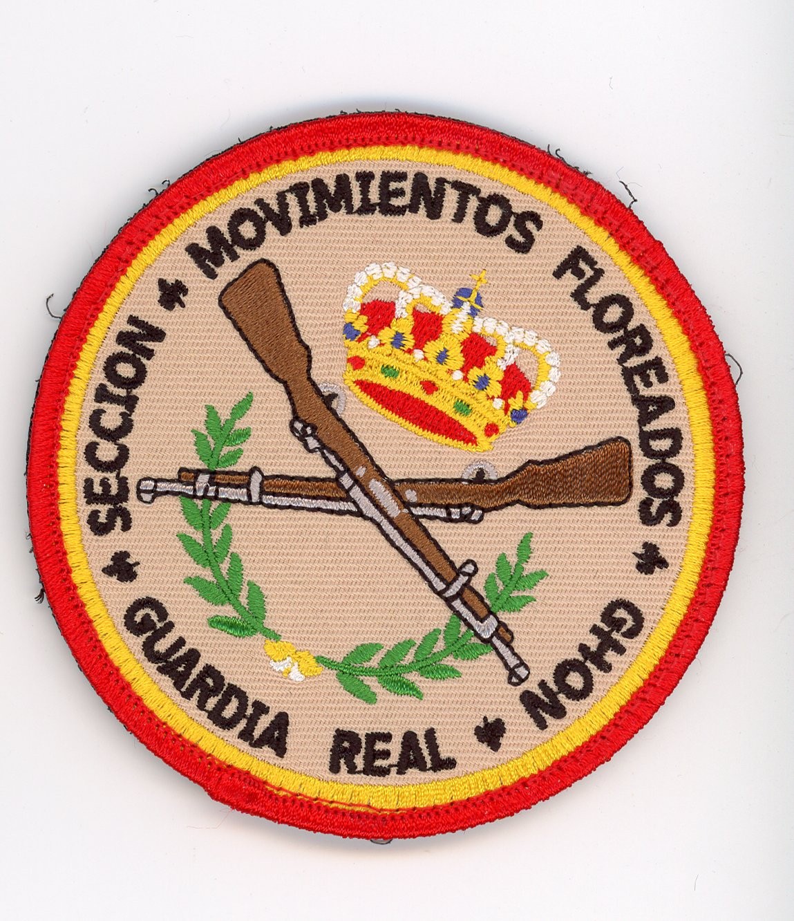 PATCH SPAIN  ROYAL GUARD EXHIBITION DRILL VEL BACK  PARCHE