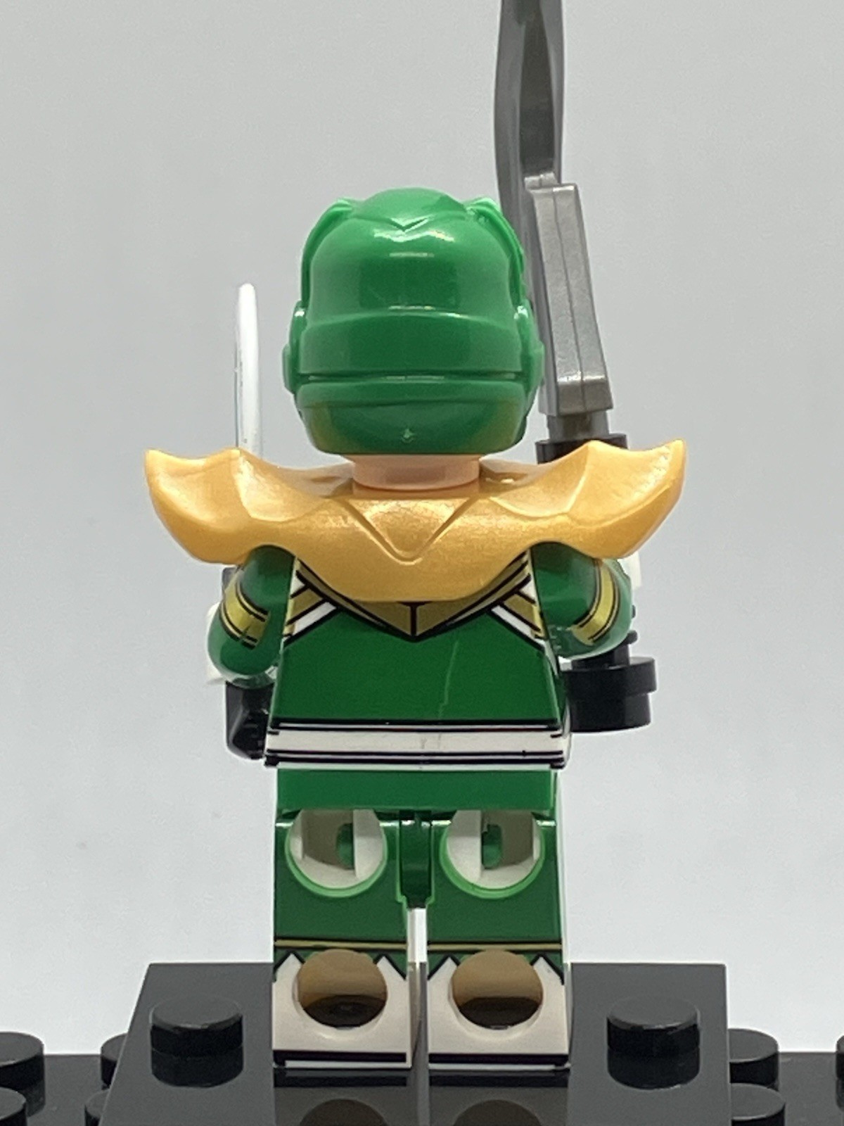 Green And White Custom Power Rangers Mini Figure Set