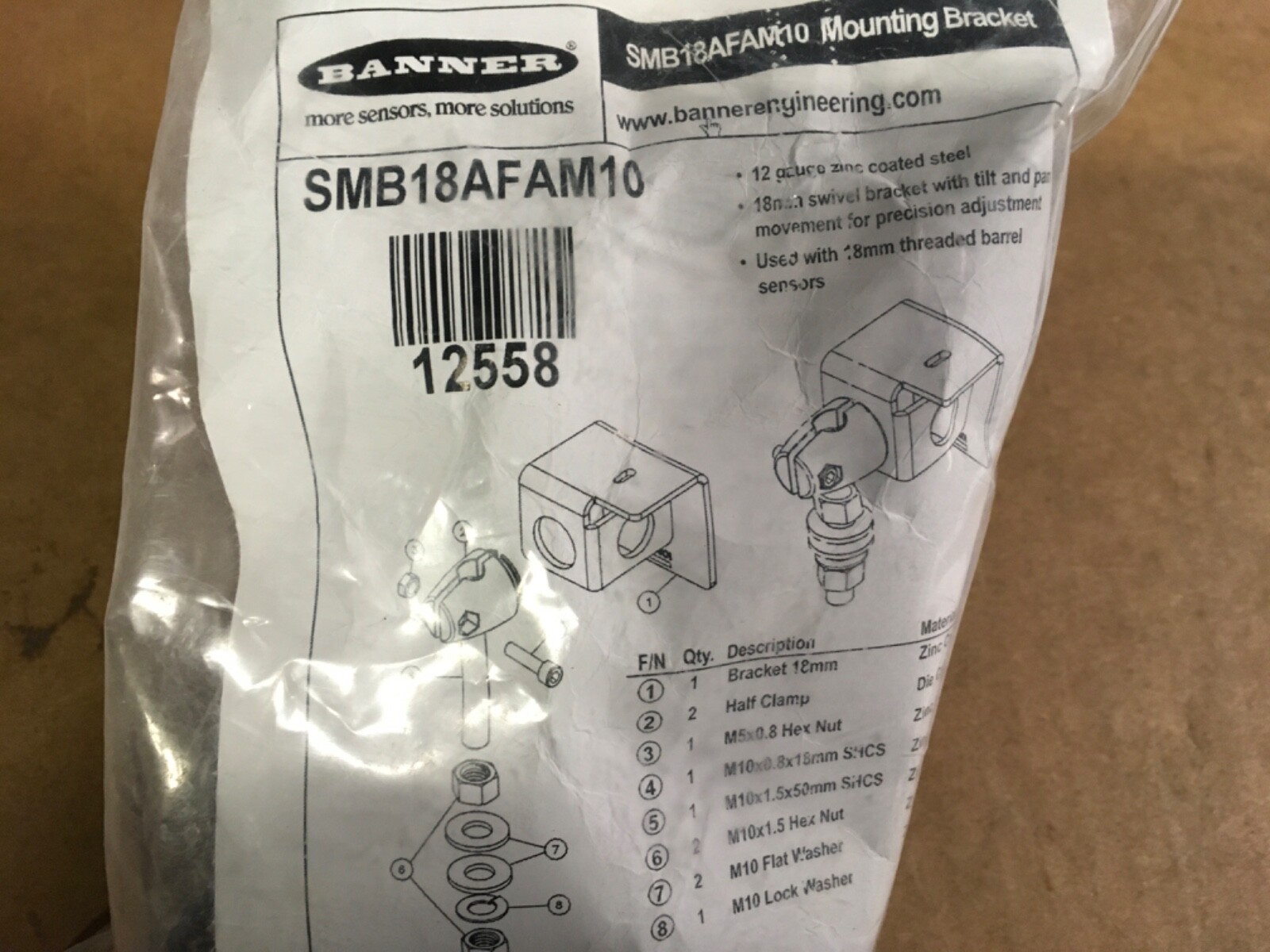Banner, SMB18AFAM10,  NOS, KP-465