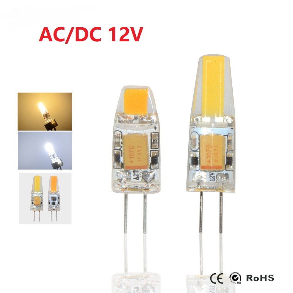 1-100 AC/DC12V Dimmable G4 LED COB Light 3W 6W High Quality LED G4 COB Lamp Bulb