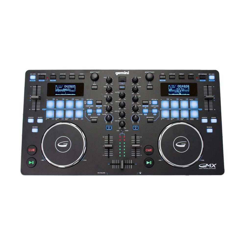 Gemini GMX Professional DJ Audio Equipment GMX MIDI Controller Dual Media Player