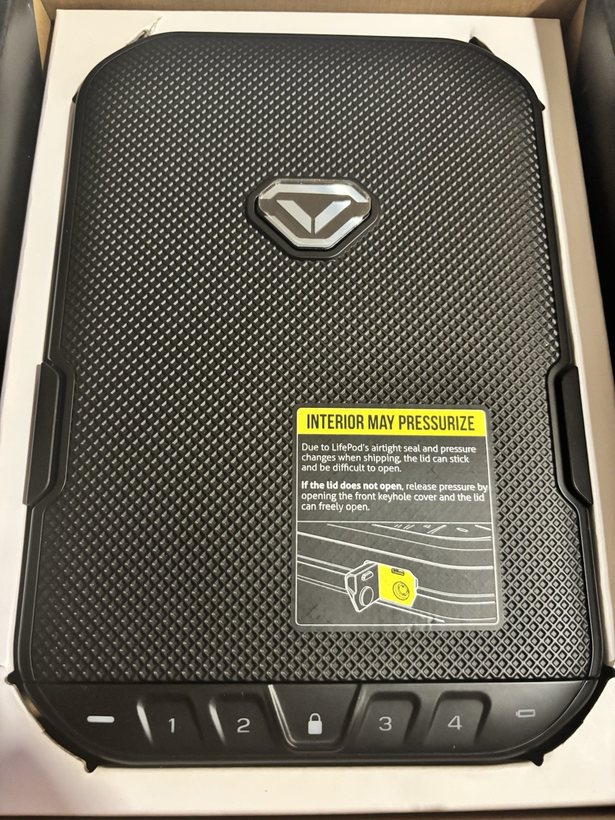 Vaultek Lifepod weather resistant lockable storage Model VLP10-BK NEW