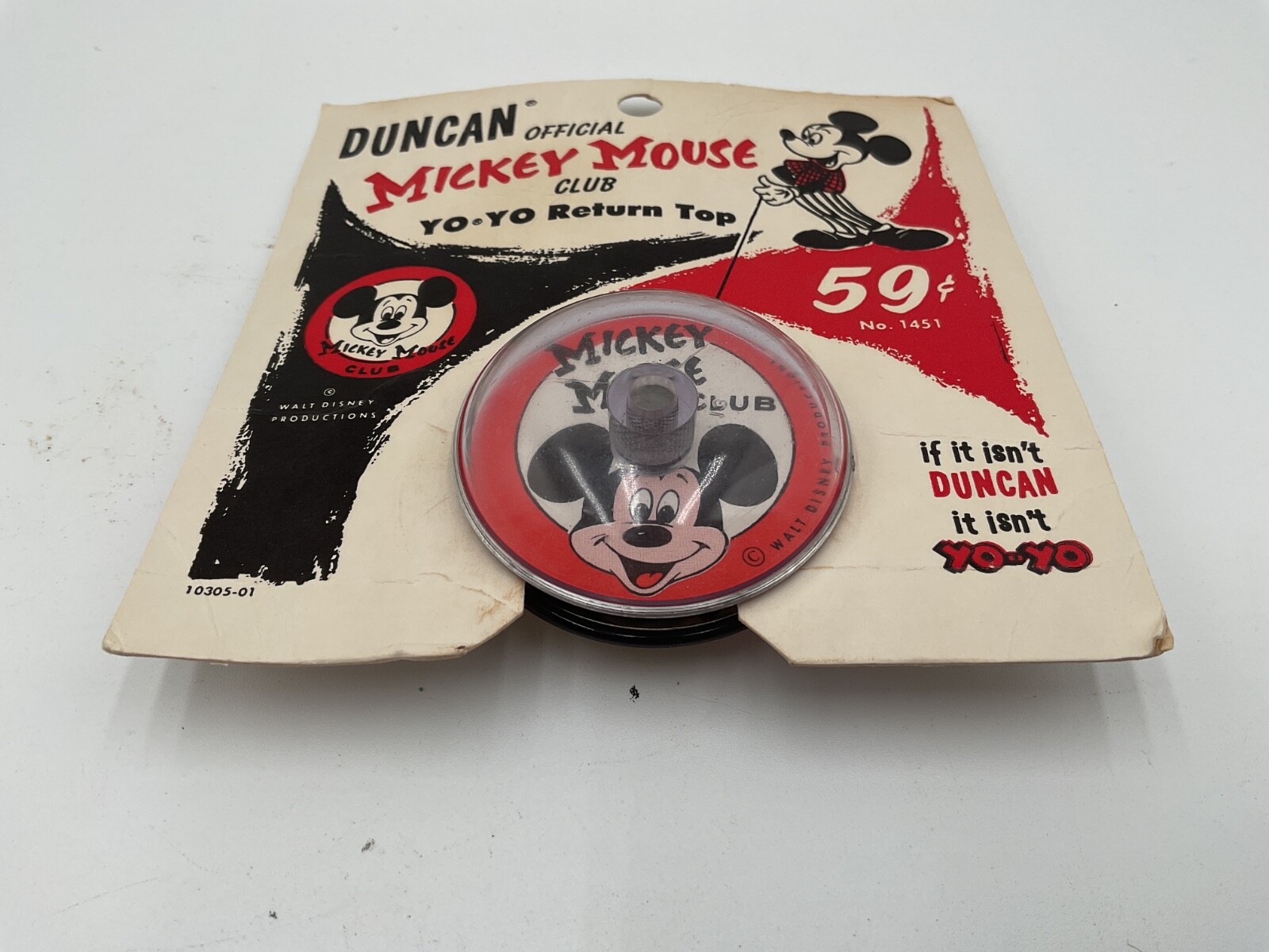 A RARE VERSION 1 MICKEY MOUSE CLUB DUNCAN YO-YO.