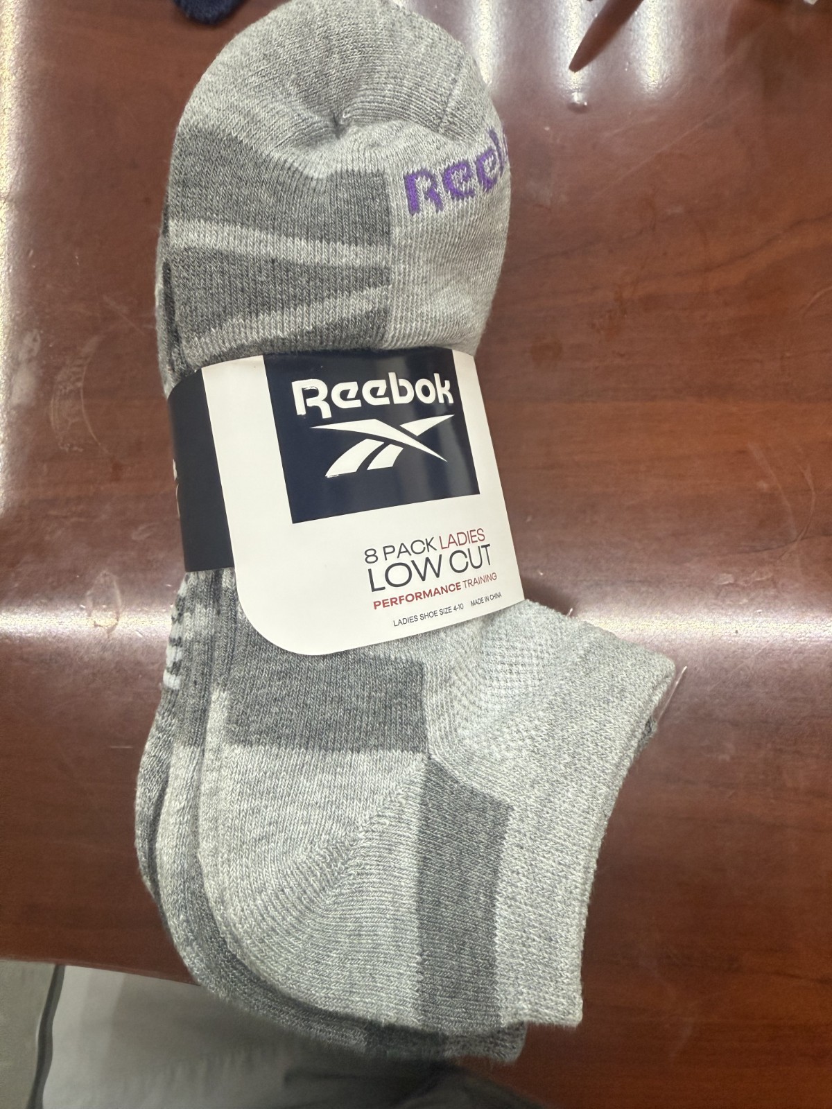 Reebok® Ladies Low Cut Performance Training Socks, 8 Pair