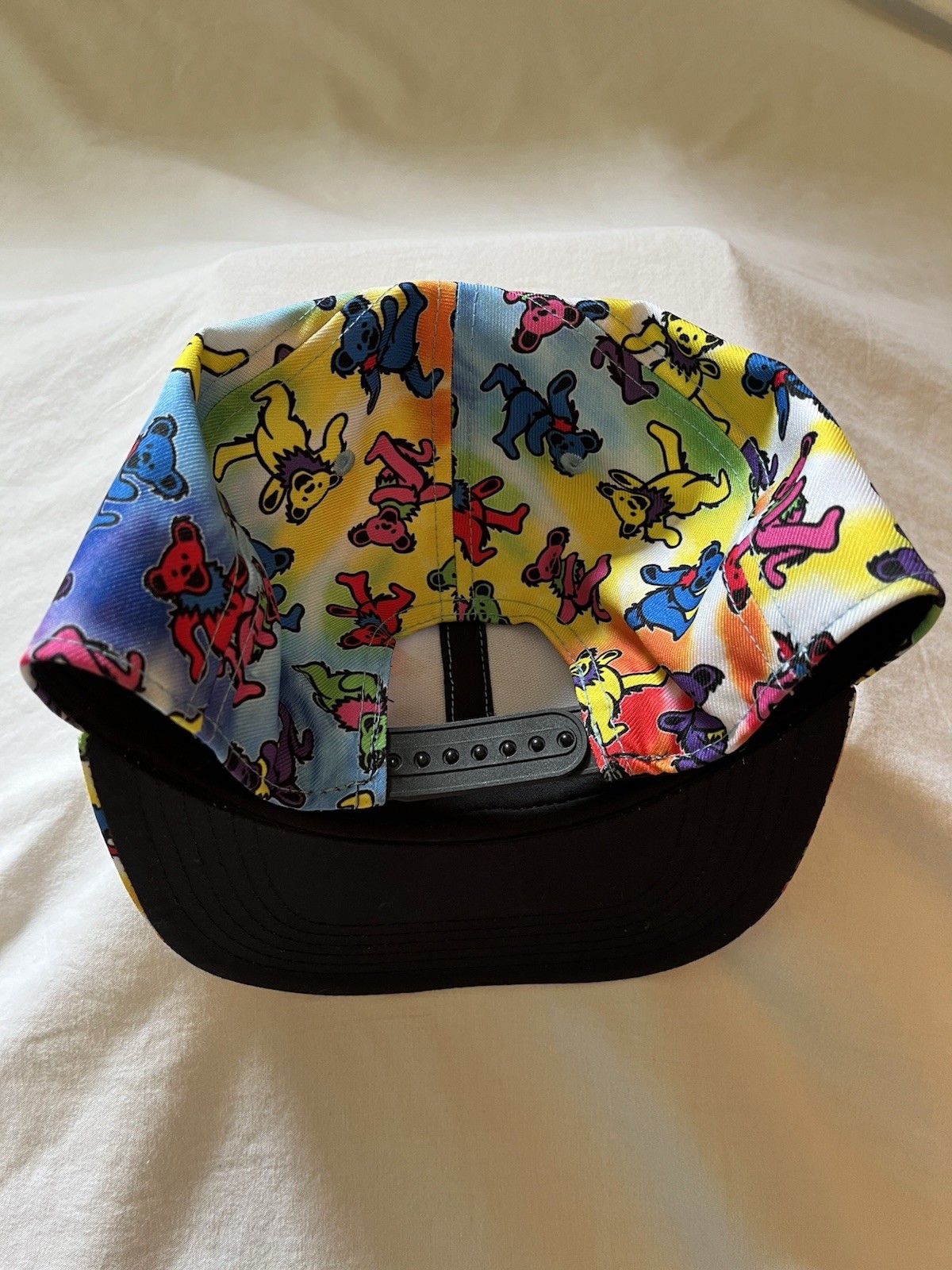 Grateful Dead Baseball Hat, Cap Snap Back One Size Dancing Bears Tie-Dye ￼NWOT