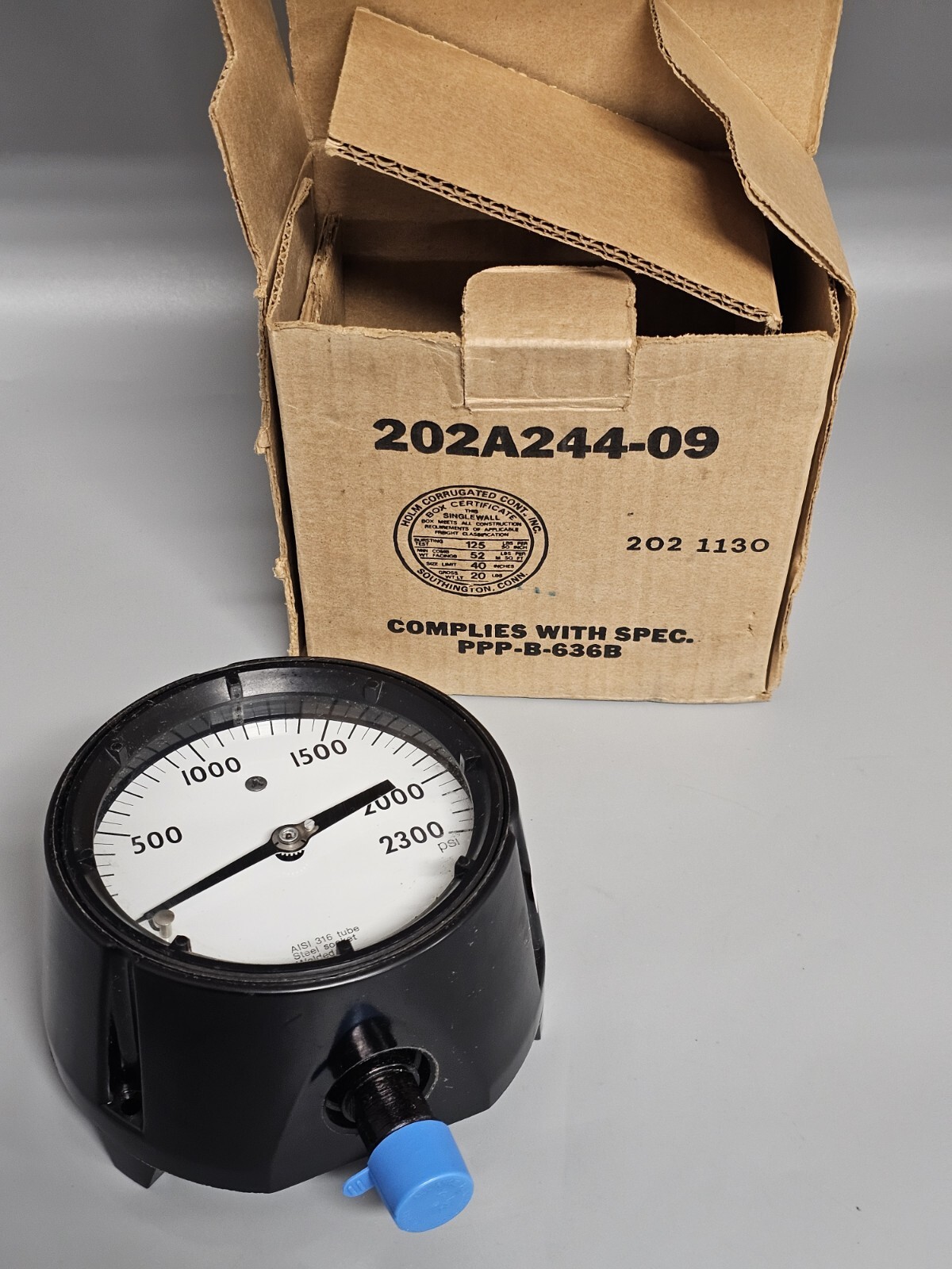 Ashcroft Duragauge Pressure Gauge 202A244-09 NEW IN BOX 0-30 PSI SHIPSFREE