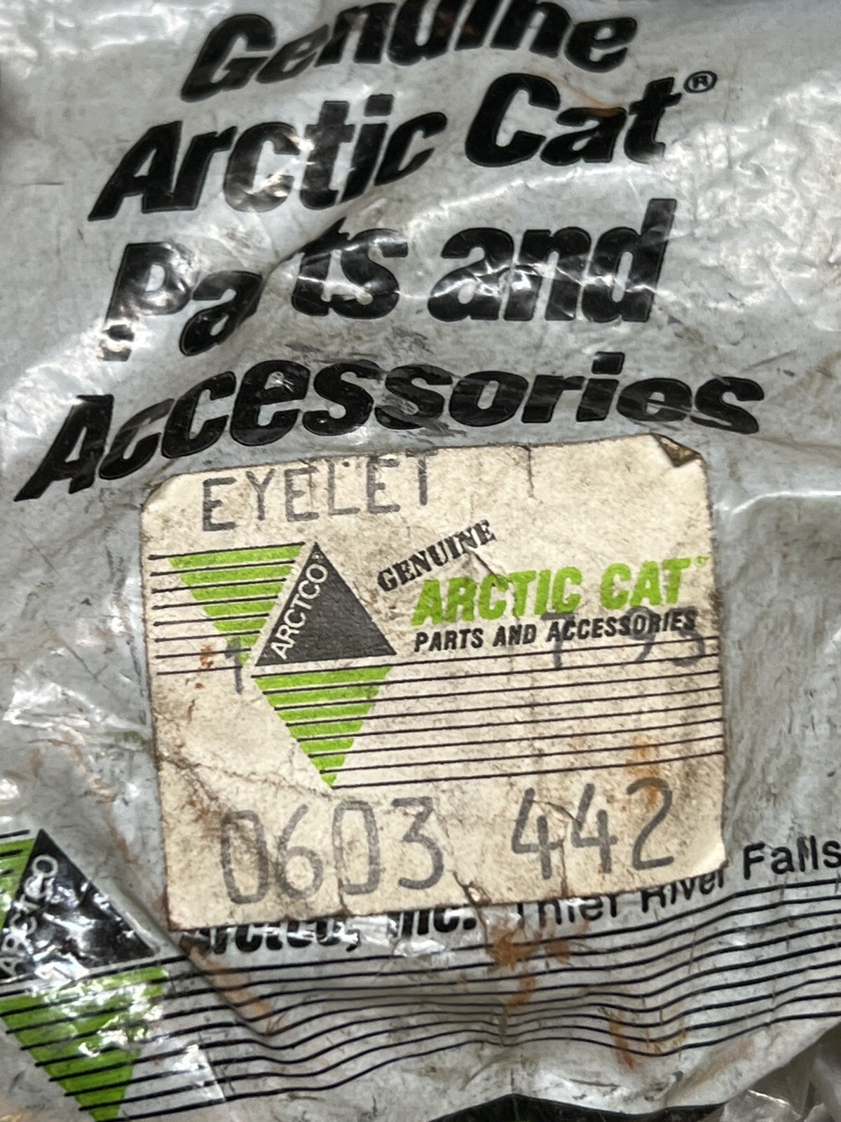 0603-442 Arctic Cat Eyelet EXT Powder Special 580 NEW OEM