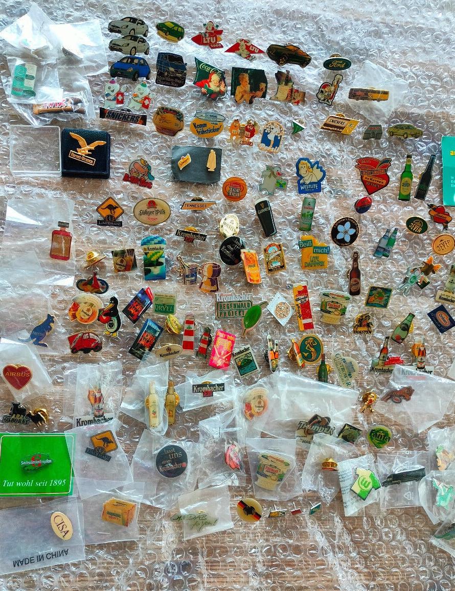 Pins FIFA Persil Coca Cola Snickers Mars Ford Mercedes Porsche Opel Disney etc