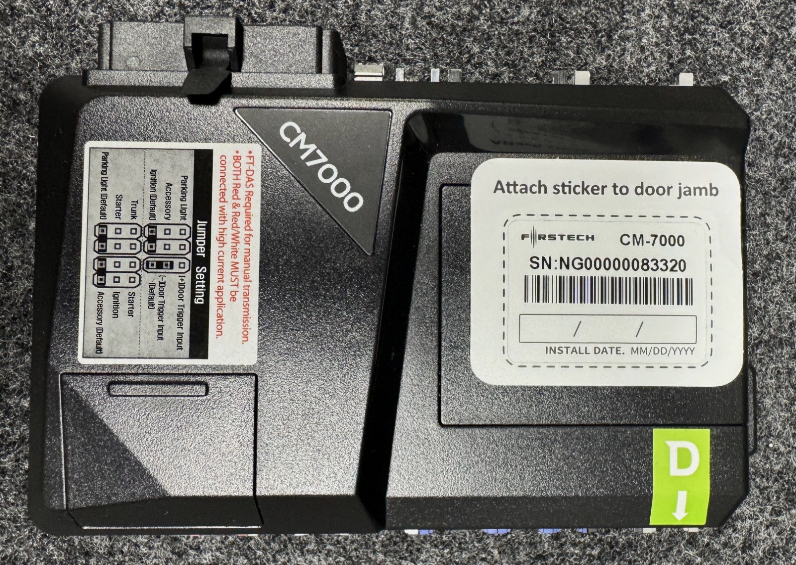 COMPUSTAR CM 7000 NEW-OPEN BOX/NOT USED/BRAIN ONLY/EXACTLY AS SHOWN/FIRSTECH.
