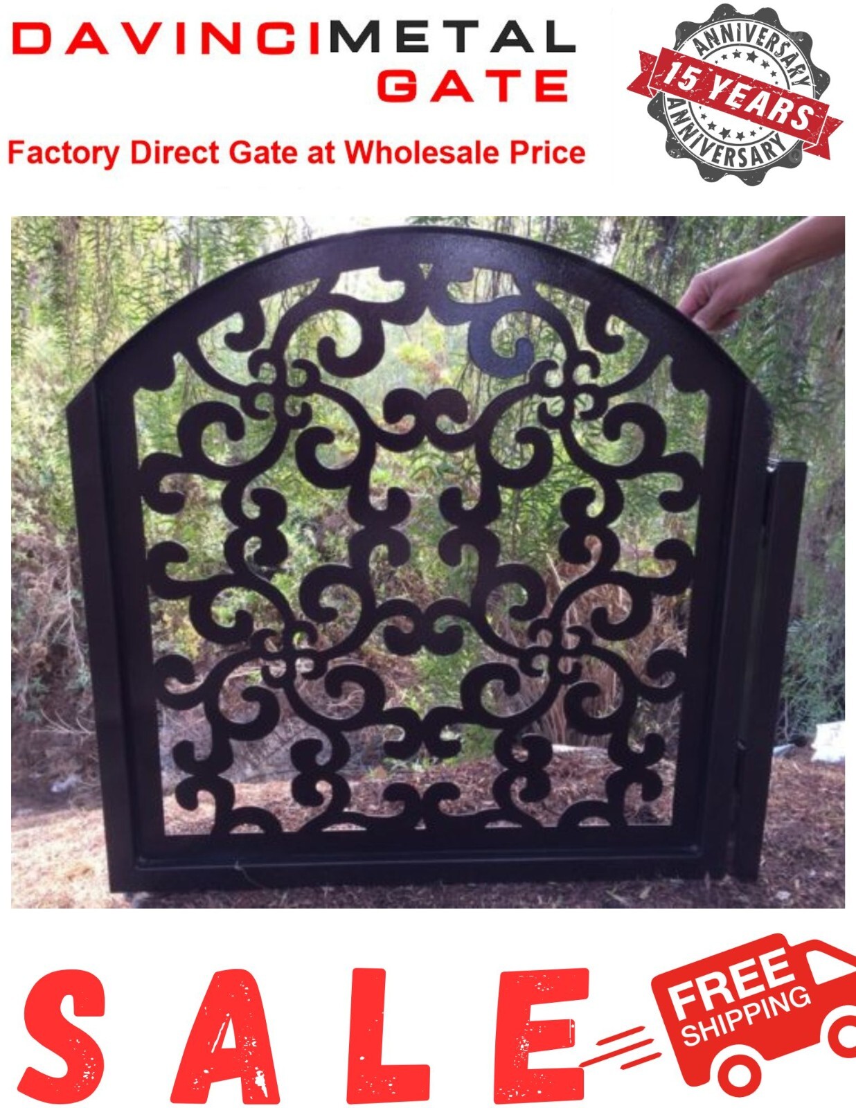 Factory direct steel metal gate | Free US delivery