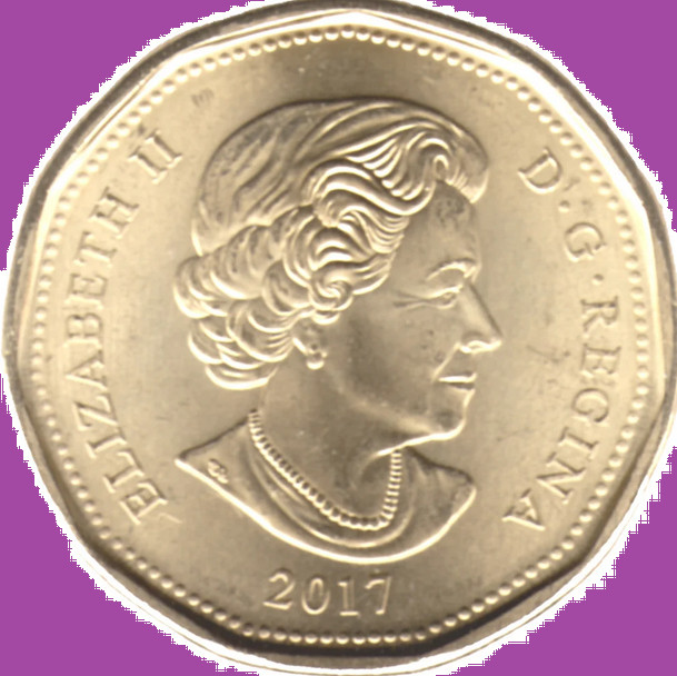 2017 Canada Classic Loonie One Dollar Coin. Mint UNC. $1 Loon