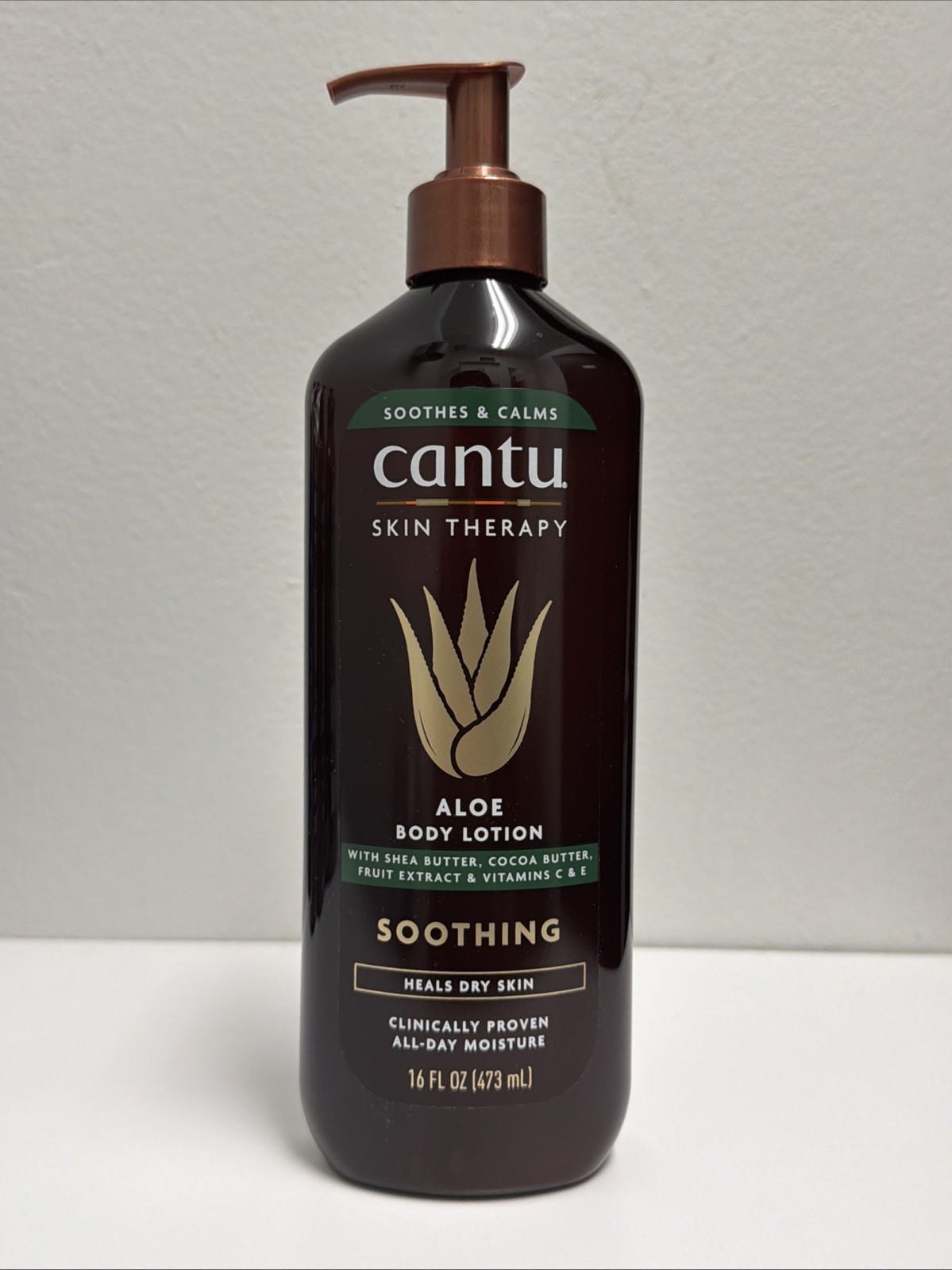 Cantu Skin Therapy Aloe Vitamin E, SOOTHING Body Lotion Dry Skin 16oz NEW