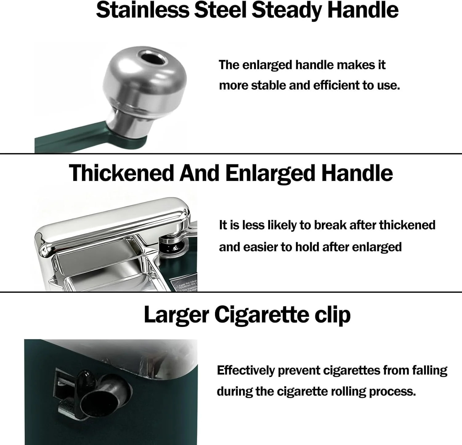 Cigarette Rolling Machine, Cigarette Roller for 8mm Rolling Papers, Hunter Green