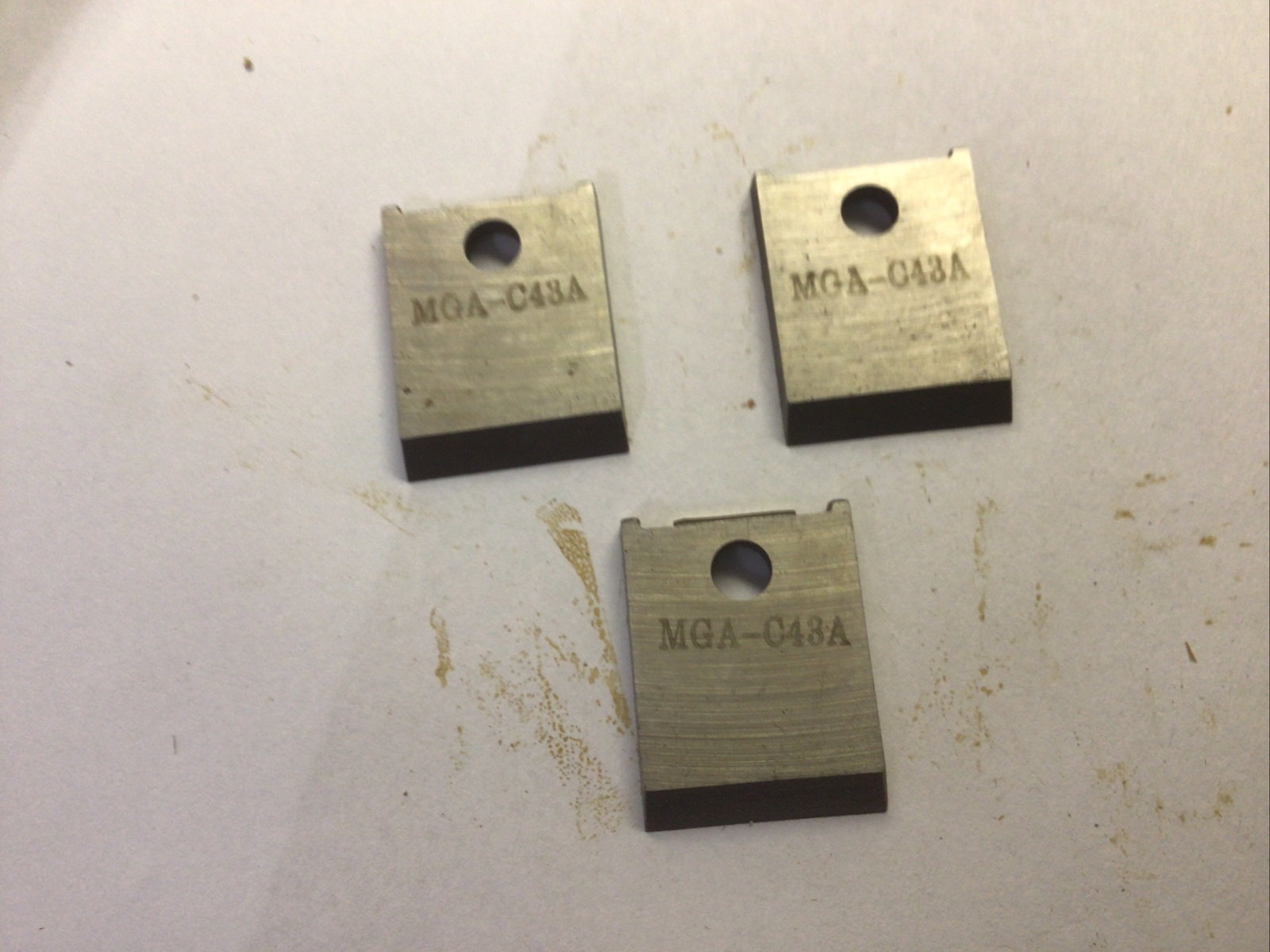 Unmarked Planer Blades #MGA-C43A Cutter, new open package