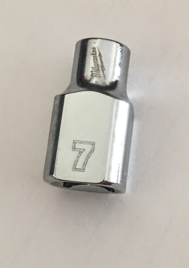 Milwaukee 7 mm x 3/8 In. Dr  6-Point Standard Socket Free USA Shipping