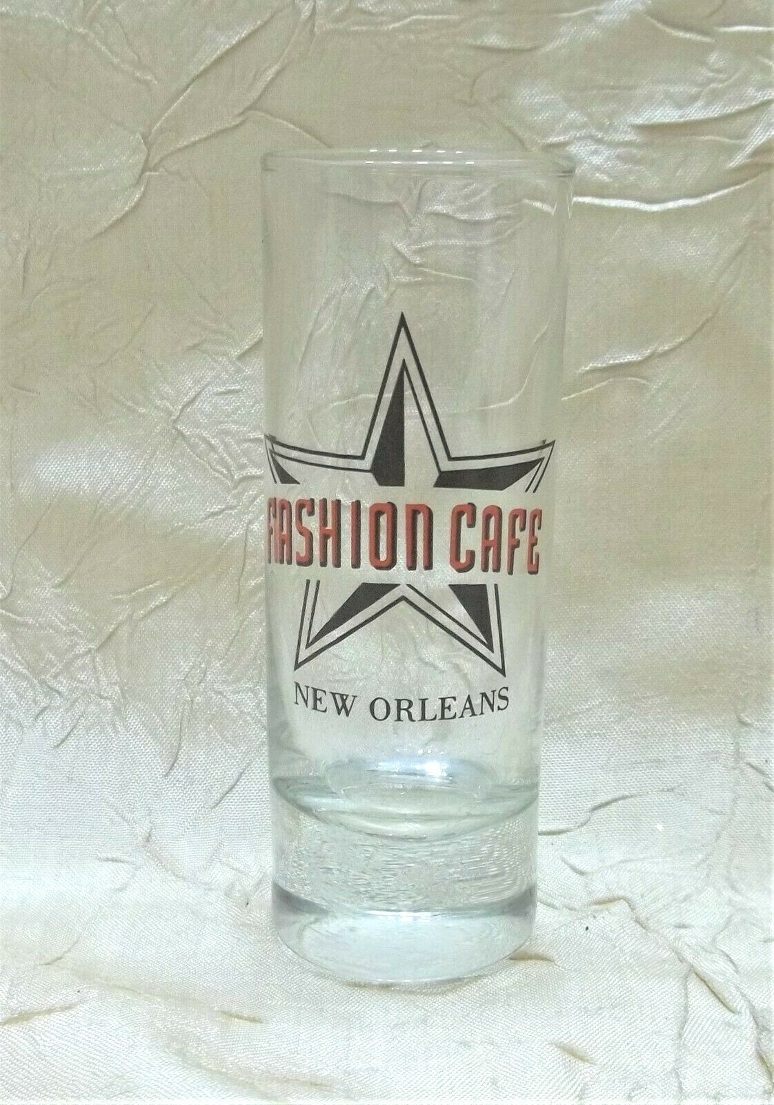 Fashion Cafe New Orleans Tall Shot Glass - Closed Due To Bankruptcy
