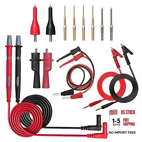Multimeter Test Leads Kit, 16 Pieces Testing Lead with Alligator Clips