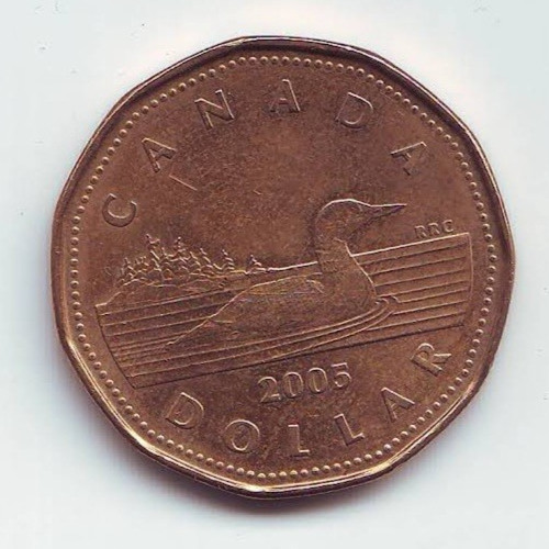 CANADA - 1 Dollar - Elizabeth II 2005 - Bronze plated nickel • 7 g • ⌀ 26.5 mm