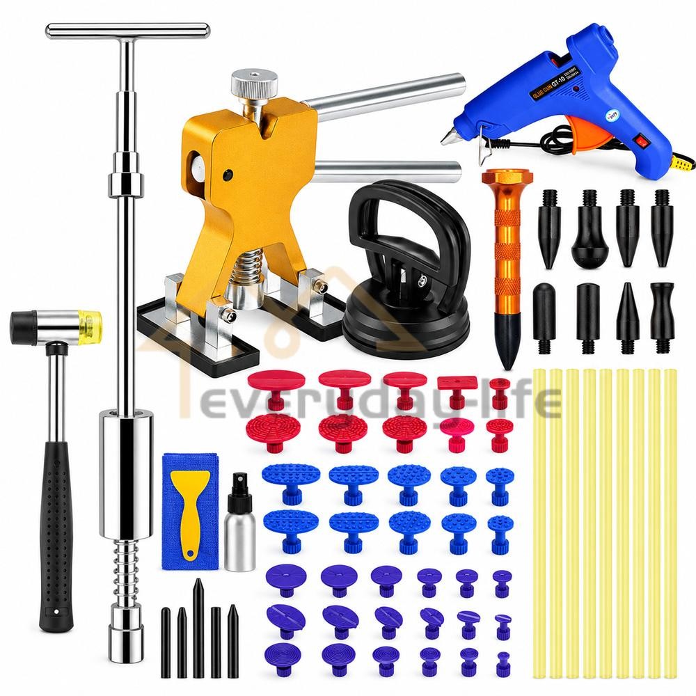 Car Body Dent Puller Hammer Bridge Lifter Tool Paintless Hail Remover Repair Kit
