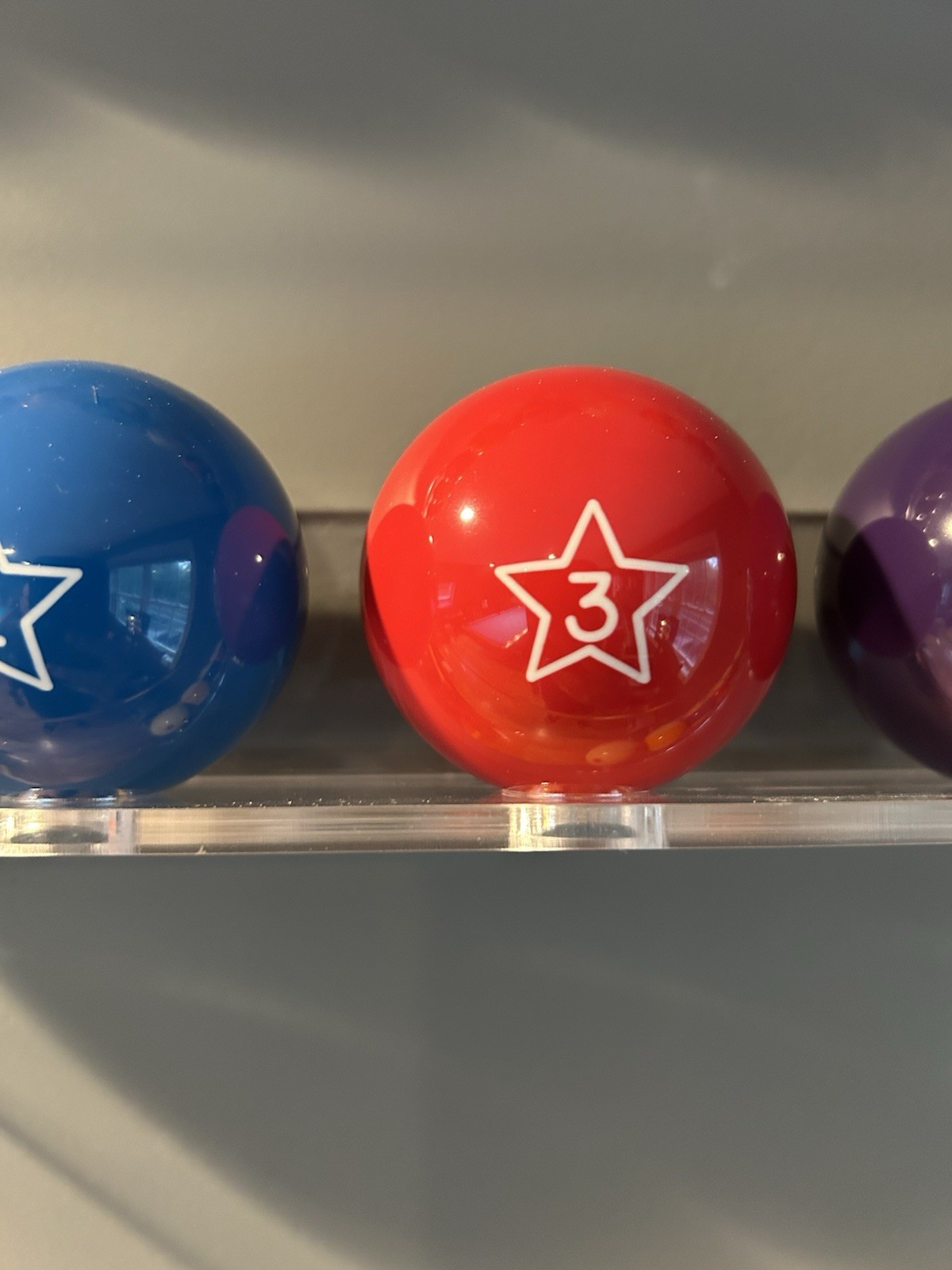 Star Pattern Pool Ball Three 3 Ball