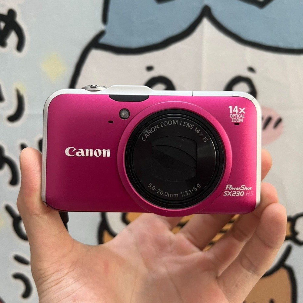 Canon PowerShot SX230 HS CMOS Digital Camera 12.1MP 14x Optical Zoom Pink