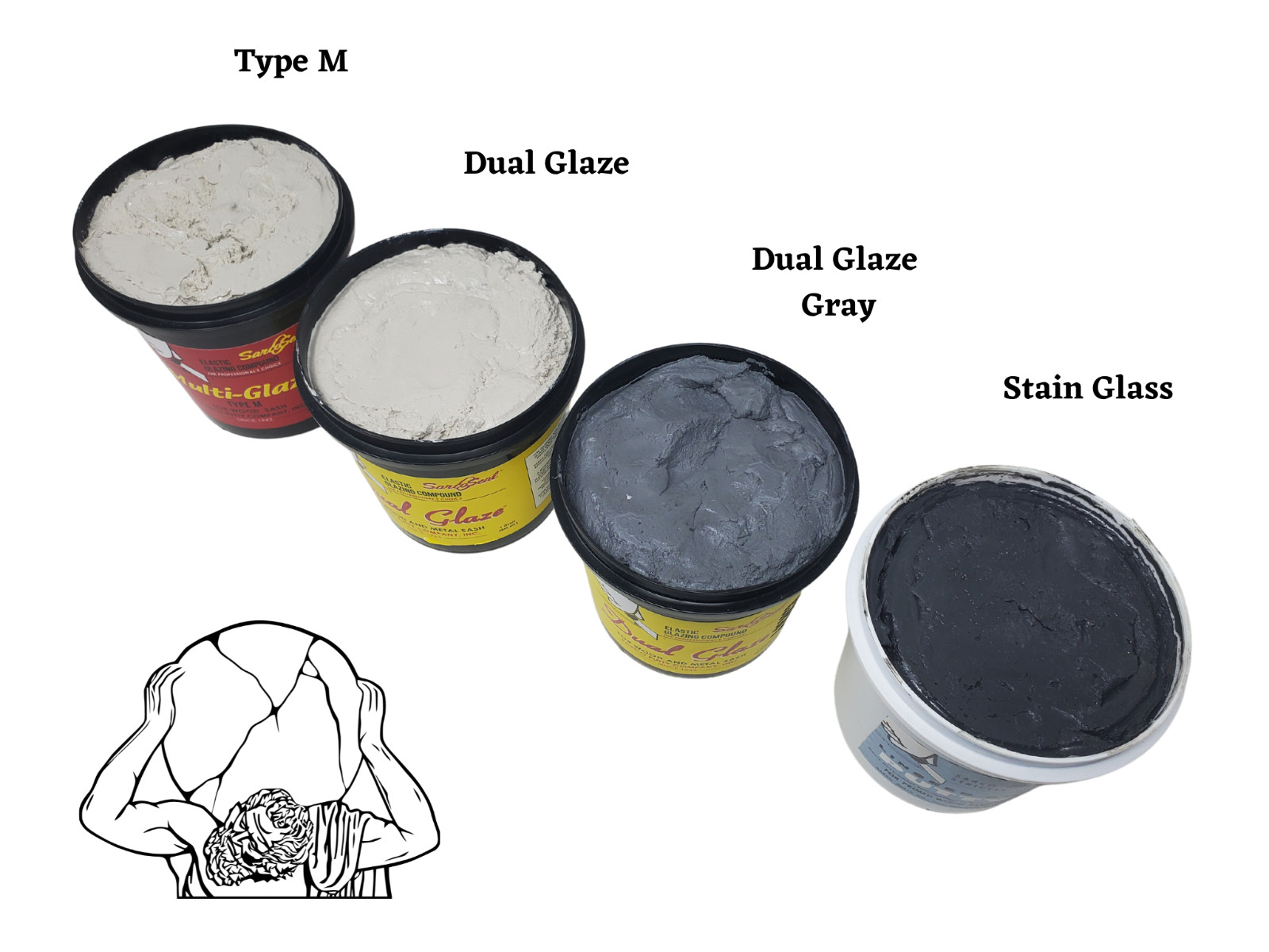 Sarco Multi Glaze Putty Type M - 1 Pint