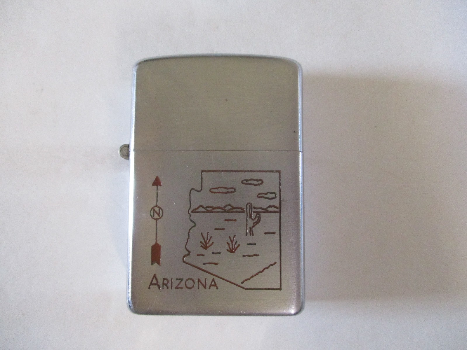 1947 Arizona 3 Three Barrel Hinge Line Design Zippo Lighter RARE