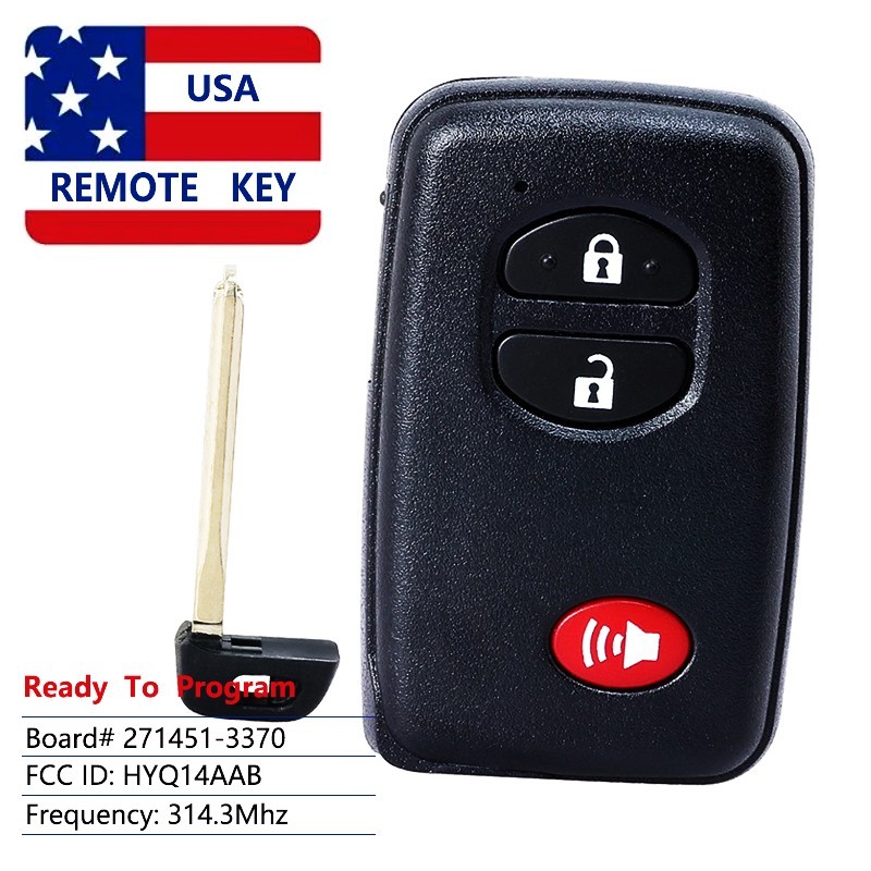 Smart Key Remote Fob for Toyota Prius 2011 2012 HYQ14AAB 271451 - 3370 board