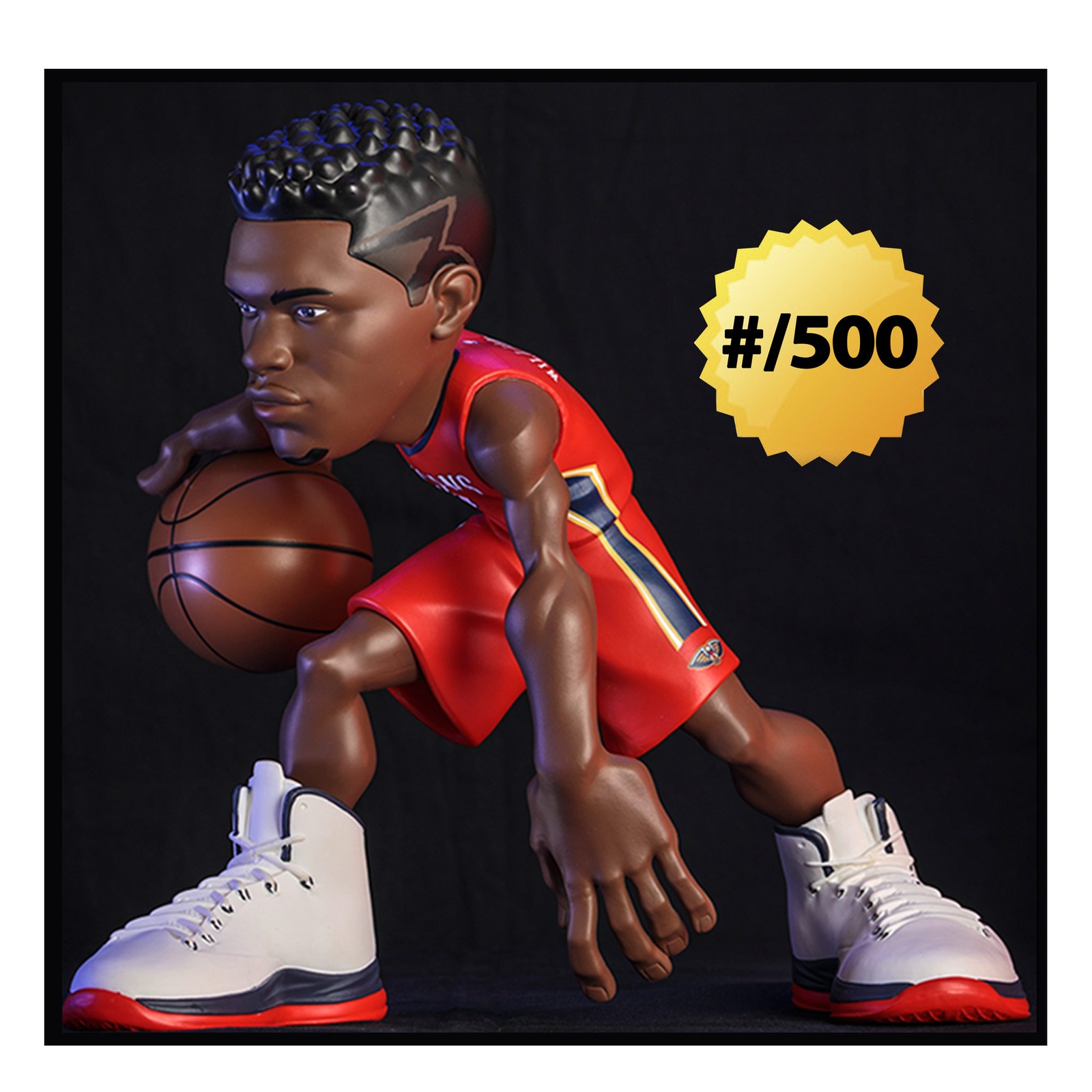 Zion Williamson (New Orleans Pelicans) (Red) IconAI 12" NBA smALL-STARS LE/500
