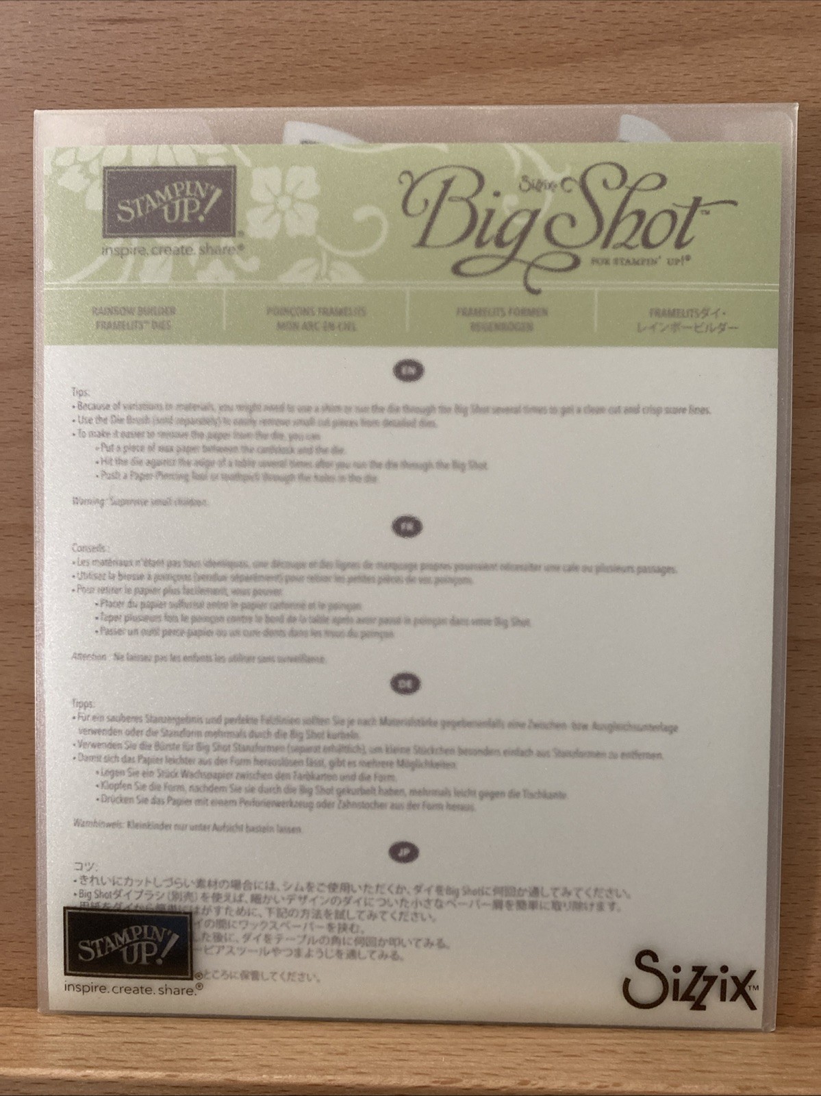 Stampin' Up! RAINBOW BUILDER FRAMELITS dies - gently used, EXCELLENT condition