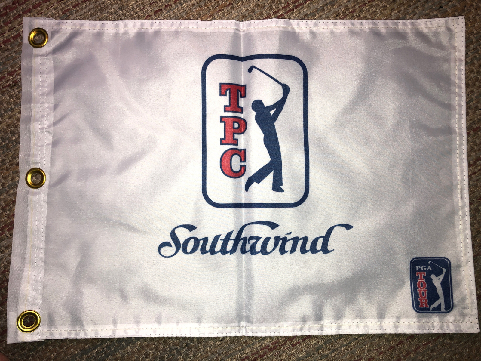 PGA TOUR TPC SOUTHWIND GOLF PIN FLAG WITH GROMMETS FREE SHIP AUTOGRAPHS