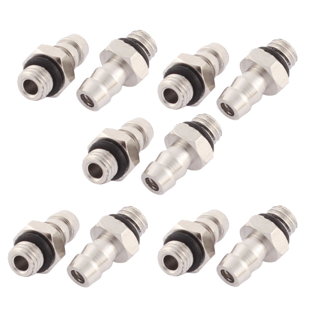 10 Pack M5 Male Thread to 4mm Pneumatic Tube Hose Mini Barb Fittings