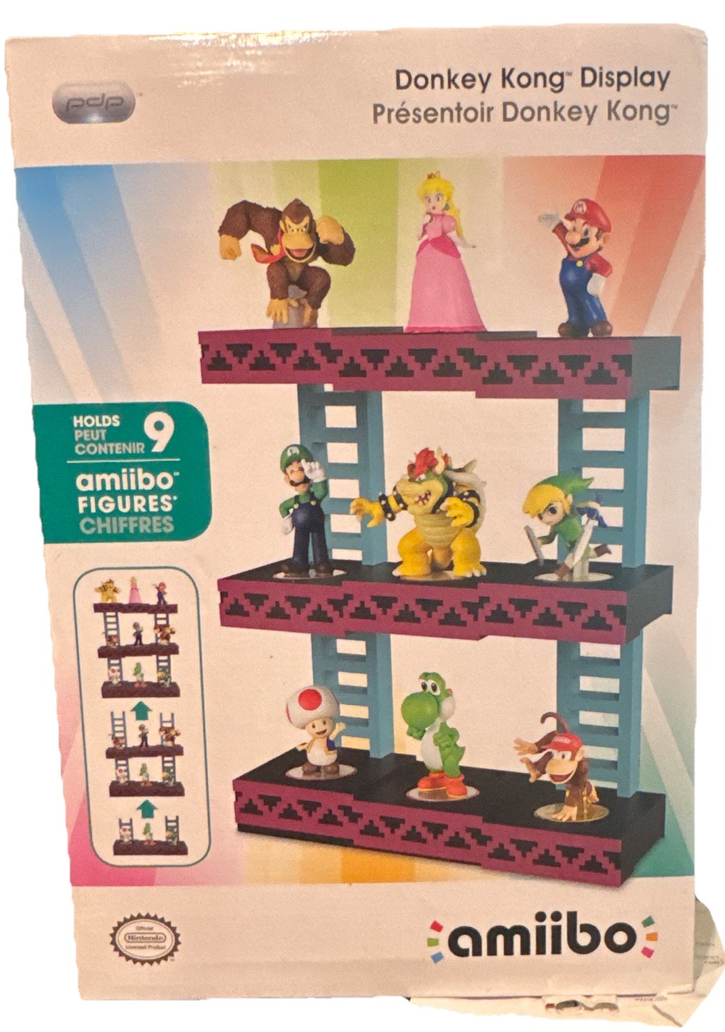 Donkey Kong amiibo Display Stand Holds Up to 9 Figures, MPN 085-028 STILL SEALED