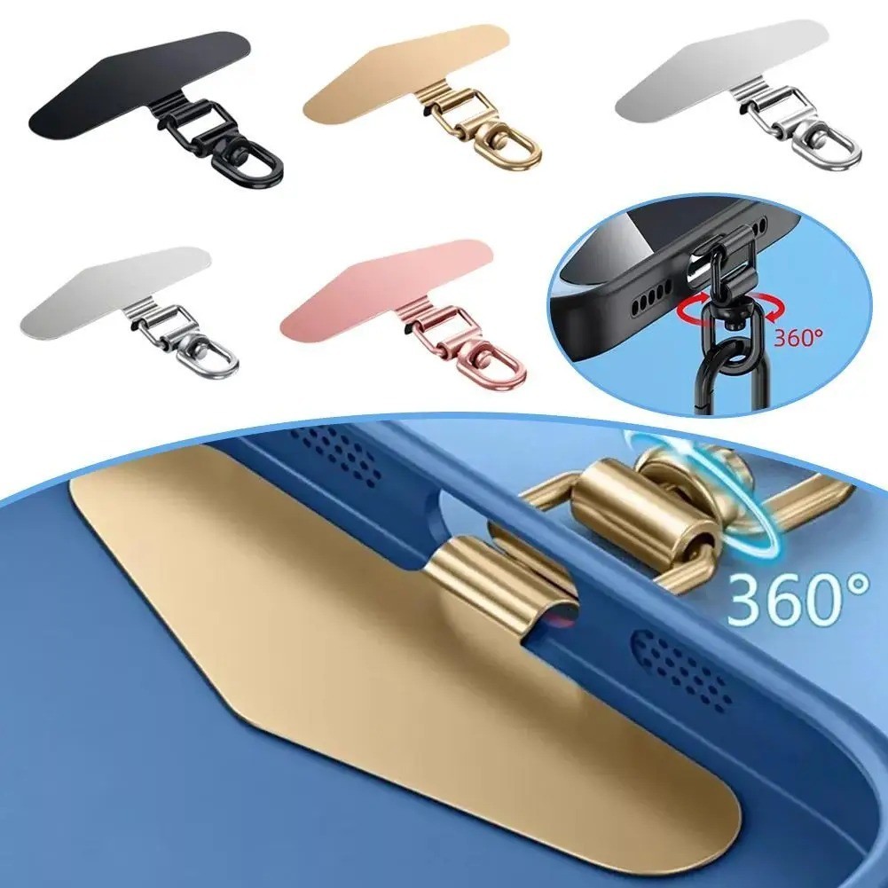 Metal Phone Tether Tab,  Patch, Universal 360°Cellphone Lanyard Gasket Cellphone
