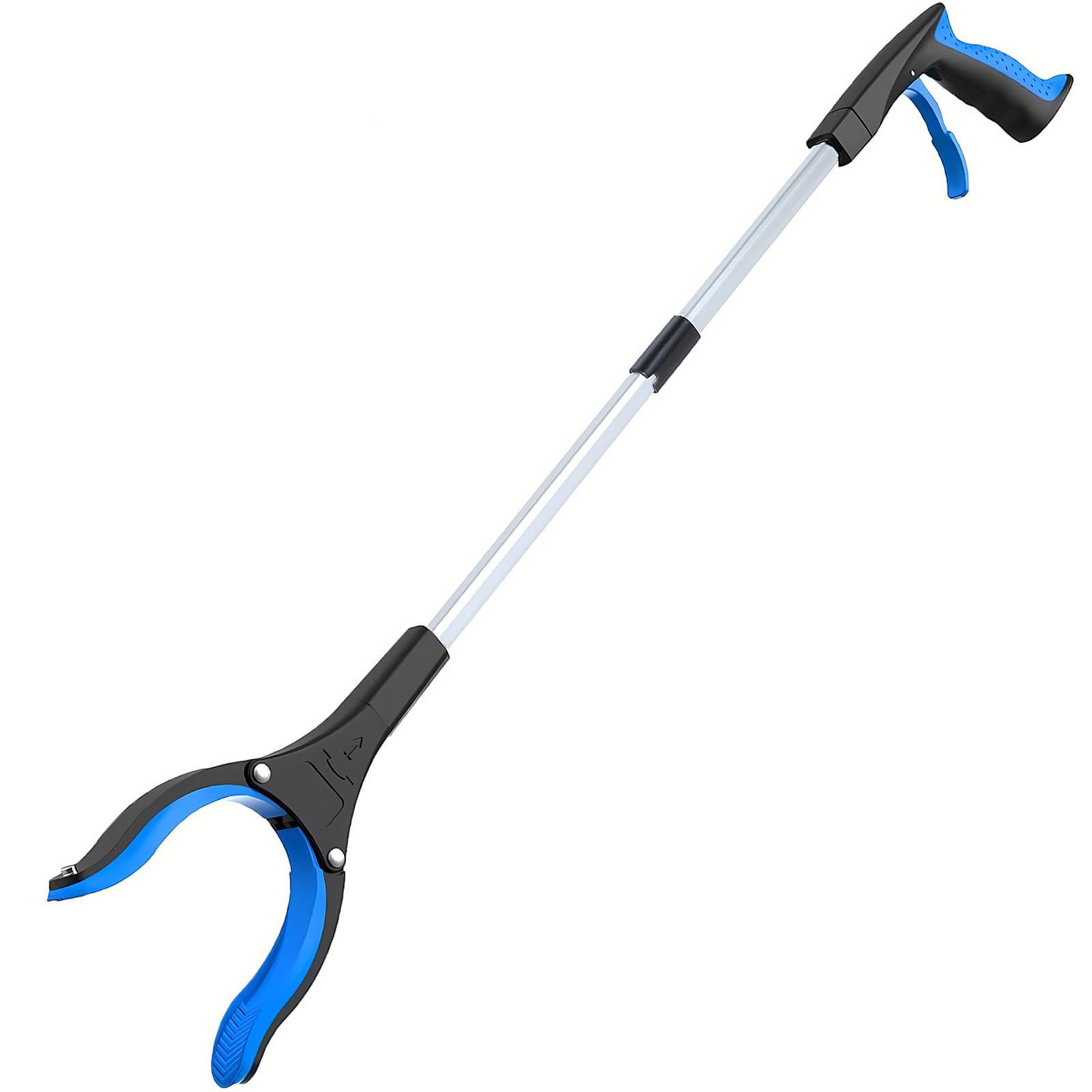 Grabber Reacher Tool - Foldable Gripper and Reaching - Heavy Duty Blue