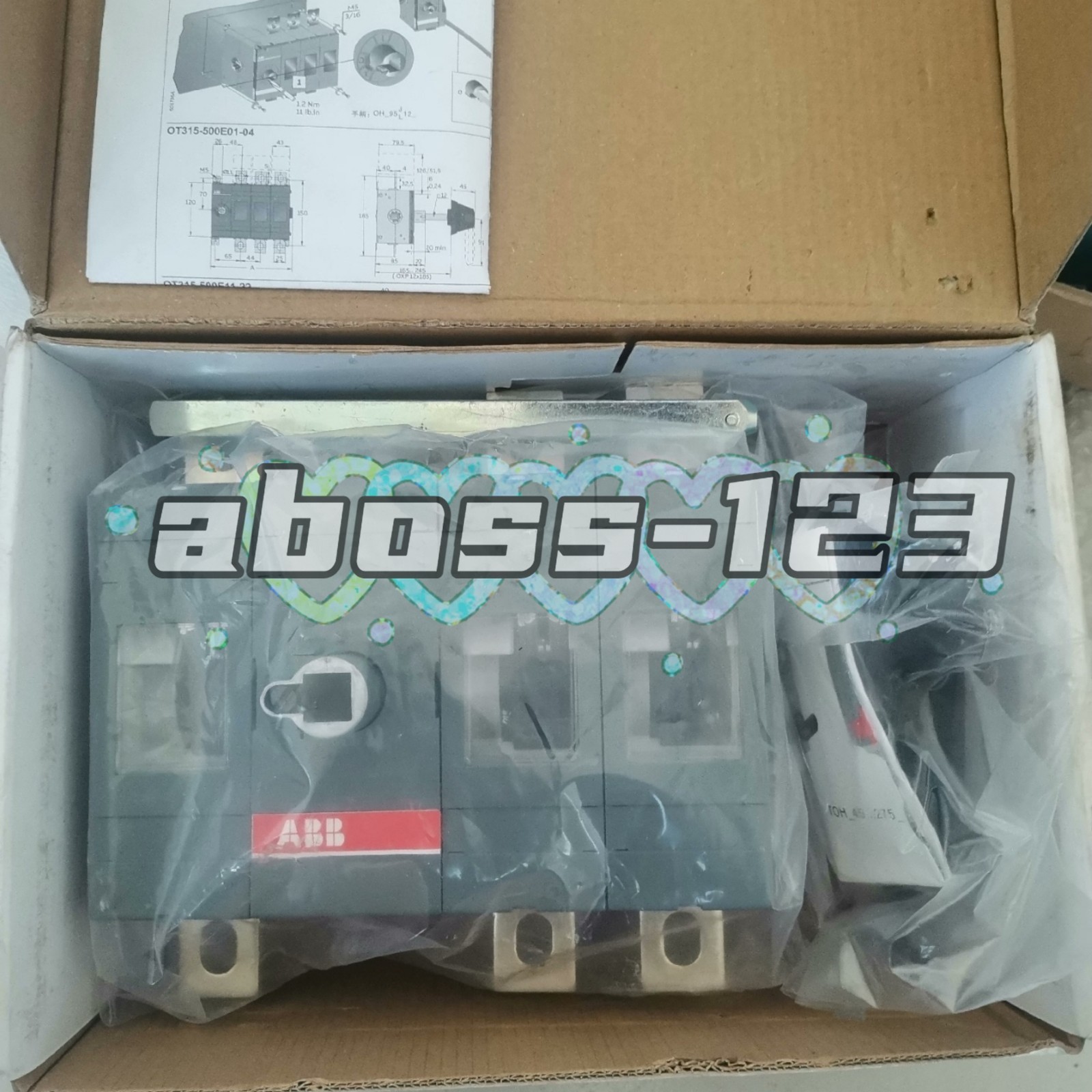 ABB OT400E12P 1SCA022727R5750 Switch Disconnector#1pcs New In Box