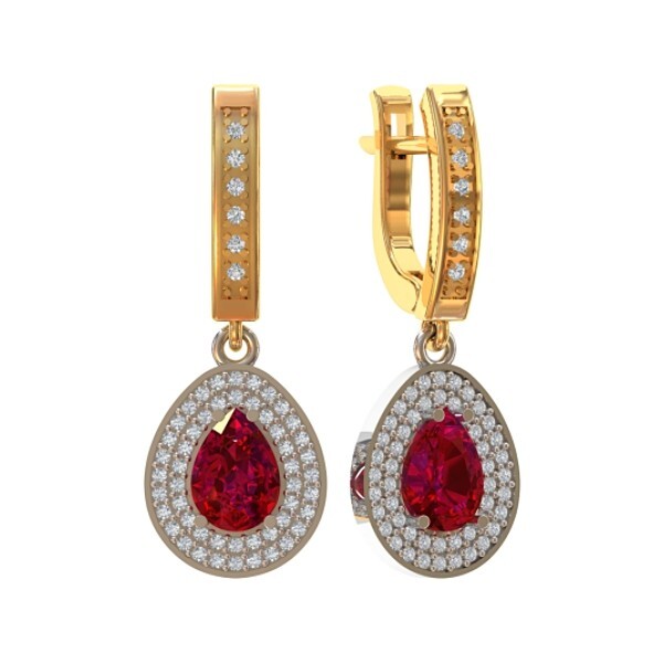 2 pairs Earring Wax patterns for lost wax casting jewelry/wax model_0732