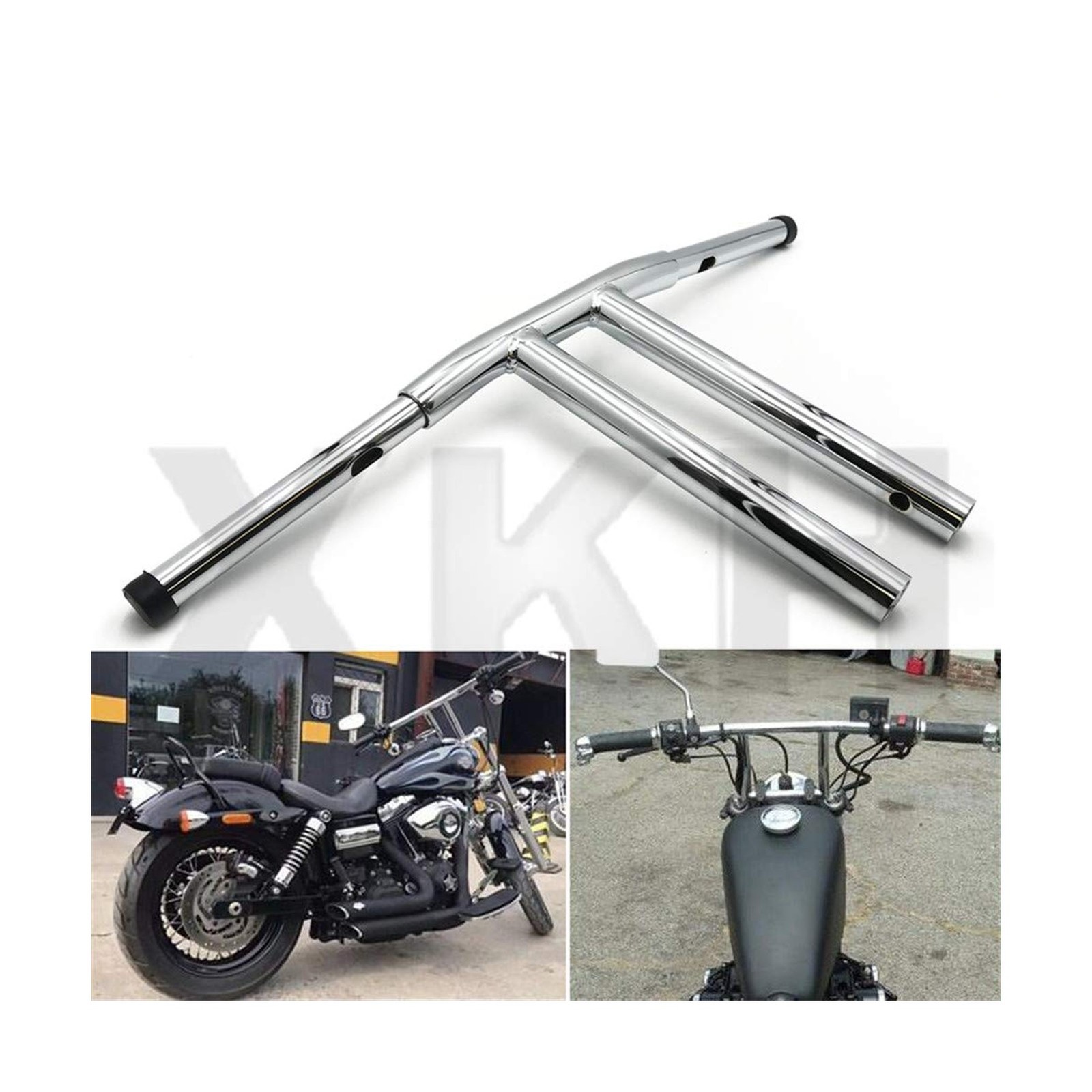 SMT- 16" Rise T-Bars Handlebar Drag Bar Compatible With H-D Sportster XL DYNA...