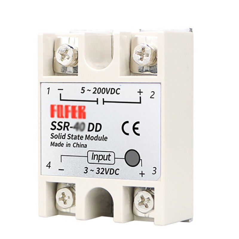 DC to DC Solid State Relay Module SSR-100DD 3-32V DC, 5-200V DC New